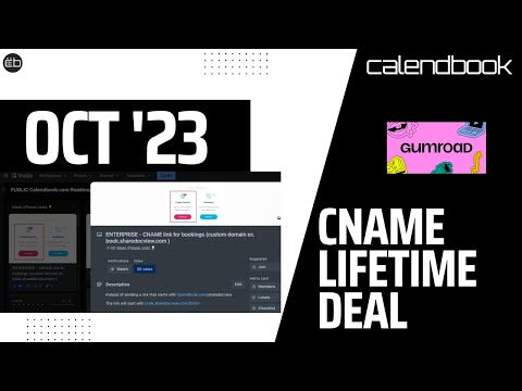 Calendbook.com 1 CNAME + 1 Lifetime License + Get up to 10 Lifetime Licenses